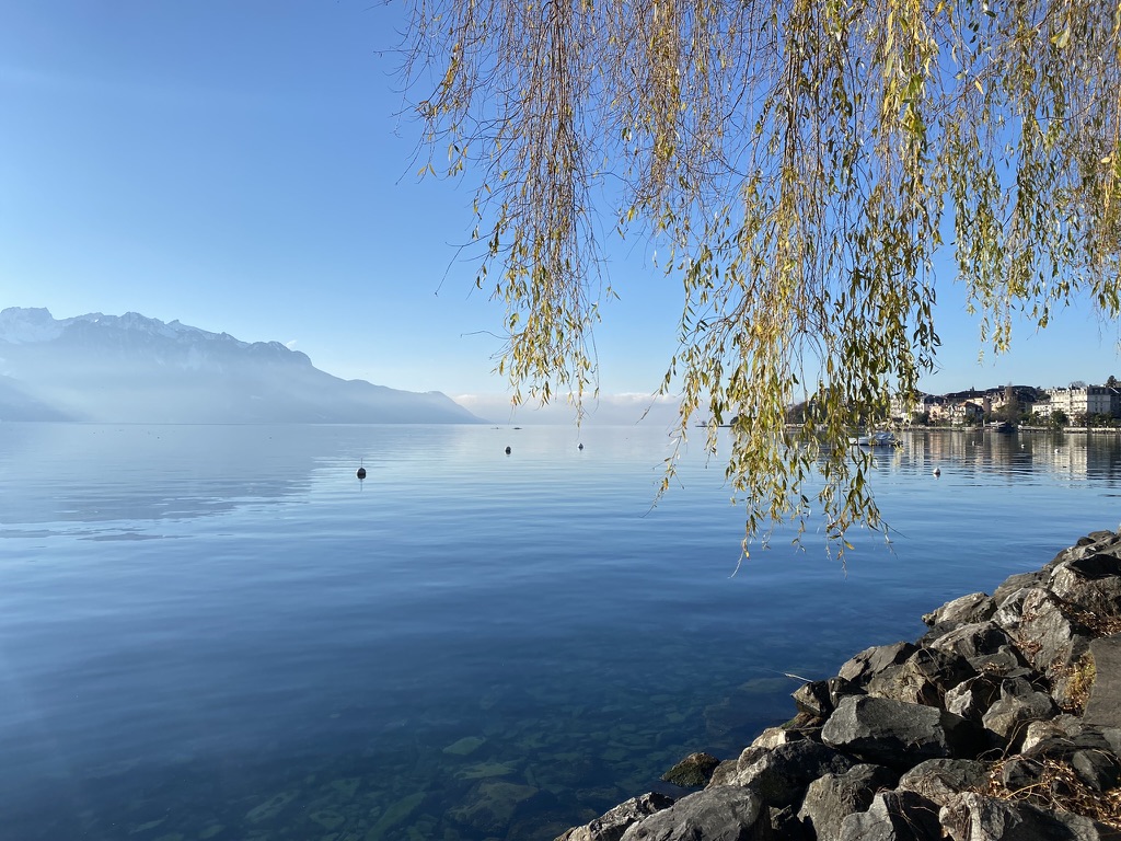 Lake Geneva in Montreux Switzerland